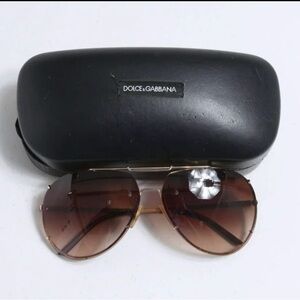 Dolce & Gabbana Gold Frame Sunglasses